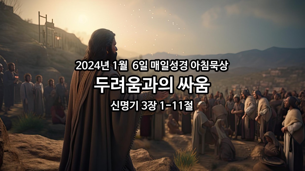 2024년 1월 6일 매일성경 아침묵상 > 매일성경 아침묵상 브리즈번새사랑교회